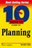 10 Minute Guide to Planning