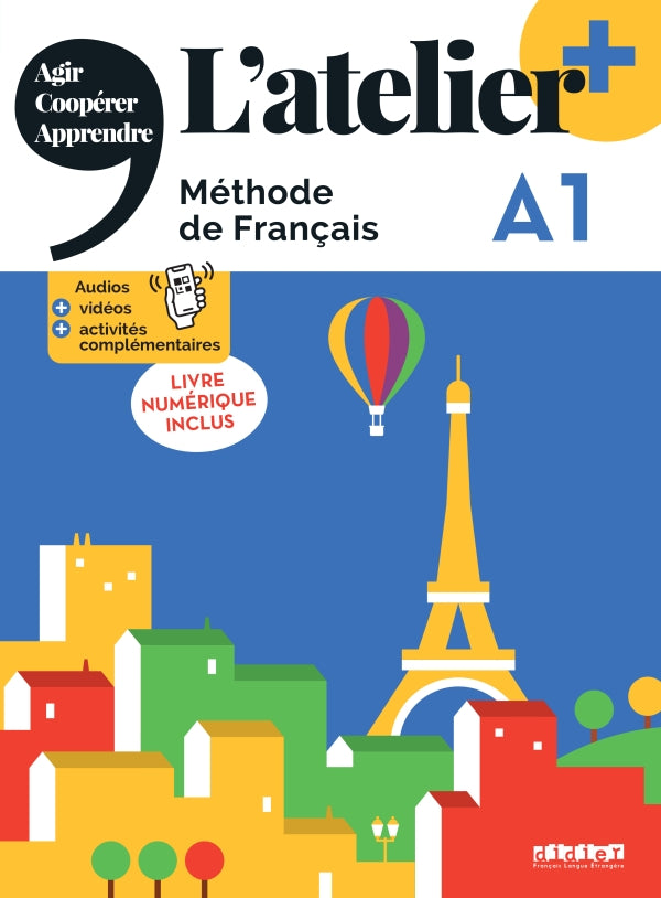 L’atelier + A1 (édition 2022) – Livre + livre numérique + didierfle.app