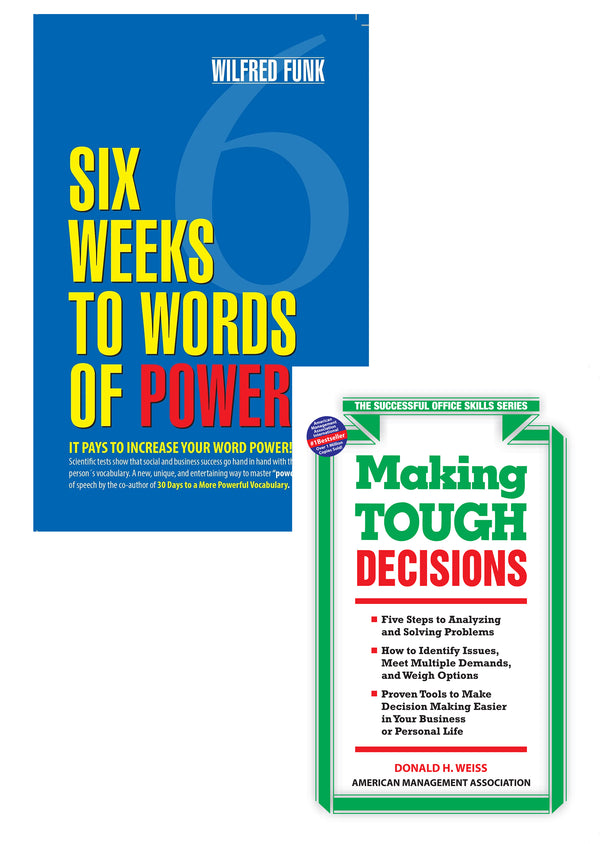 Six Weeks To Words Of Power + Making Tough Decision (Set of 2 books)
