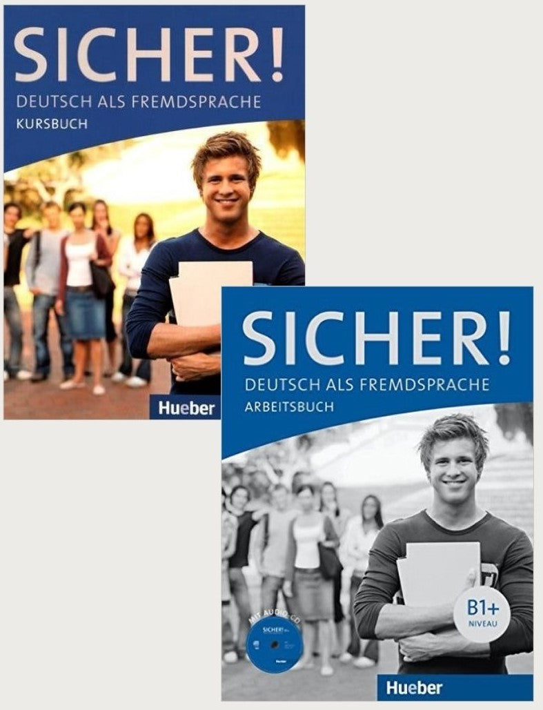 Sicher! B1+ Deutsch als Fremdsprache Kursbuch + Arbeitsbuch mit Audio-CD