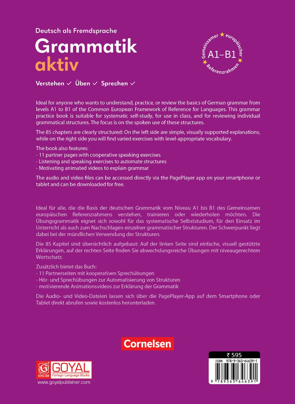 Grammatik aktiv A1-B1 (Verstehen, Üben, Sprechen) Übungsgrammatik Inkl. PagePlayer-App