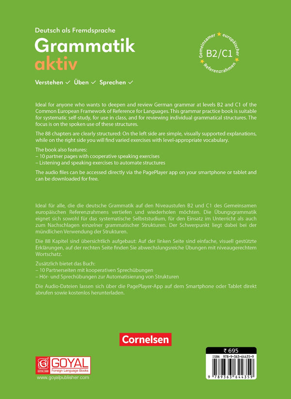 Grammatik aktiv B2-C1 (Verstehen, Üben, Sprechen) Übungsgrammatik Inkl. PagePlayer-App
