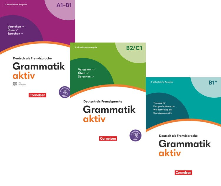 Grammatik aktiv A1-B1 + Grammatik aktiv B2-C1  + Grammatik aktiv B1 + (Set of 3 Books)