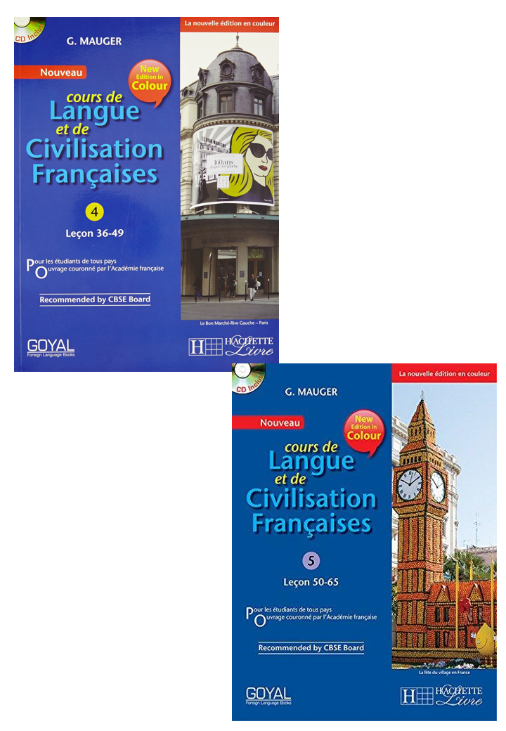 G. Mauger Méthode De Français –4+5 (Audios Downloadable) (Lecon 36-65) ( 2 Book Set )