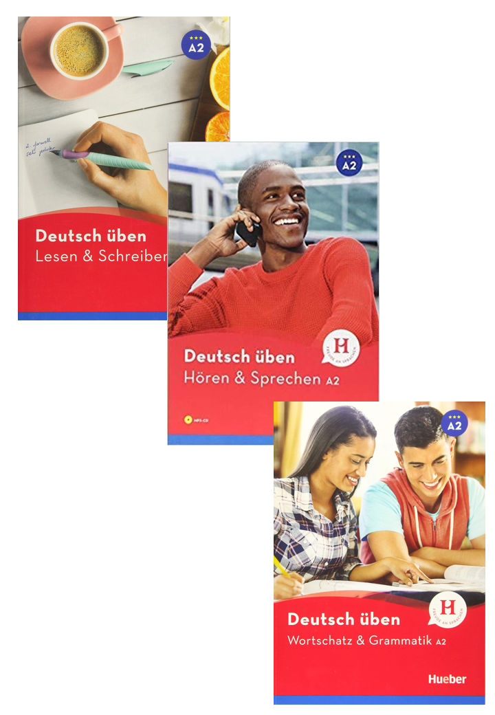 A2-Hören & Sprechen & Lesen & Schreiben+Wortschatz & Grammatik+ (3 Book Set )