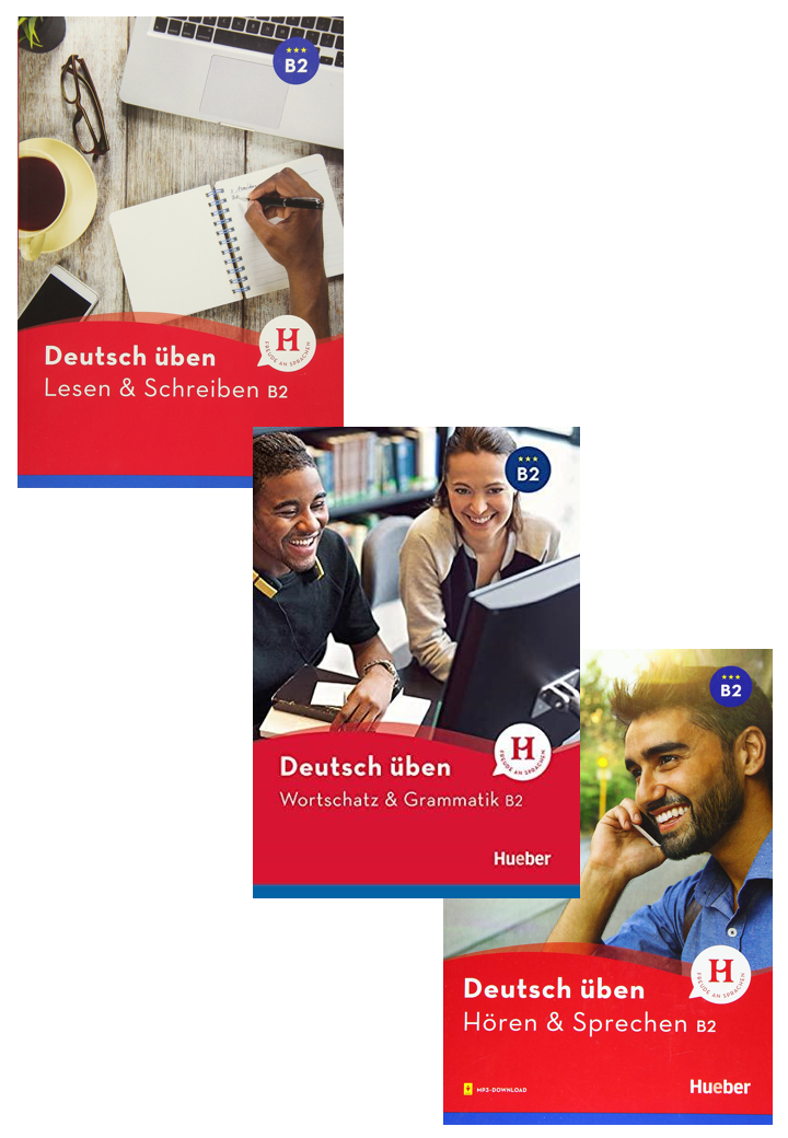 B2- Lesen & Schreiben +Wortschatz & Grammatik+Hören & Sprechen ( Set Of 3 Books)