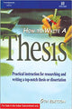 How to Write a Thesis
