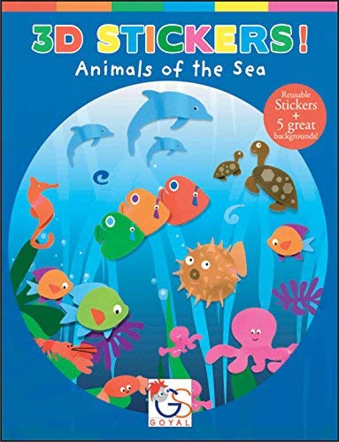 Animal of the Sea - 3D Reusable Stickers Picture Books for Children Kids