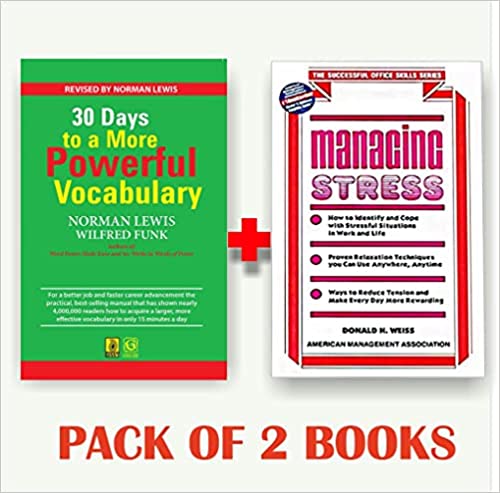 30 Days To More Powerful Vocabulary + Managing Stress (Set of 2 books)