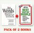 All About Word + How to Get the Best Out of People (Set of 2 books)