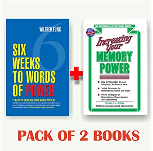 Six Weeks To Words Of Power + Increasing Your Memory Power (Set of 2 books)