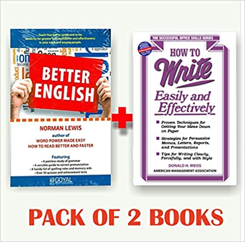Better English + How to Write Easily and Effectively (Set of 2 books)