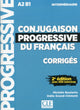 Conjugaison progressive du français - Niveau intermédiaire - Corrigés - 2ème édition Nouvelle couverture