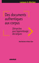 Des documents authentiques aux corpus – Livre