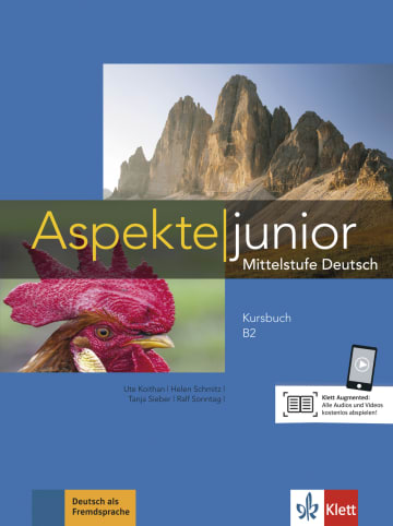 Aspekte junior B2 Kursbuch mit Audios und Videos