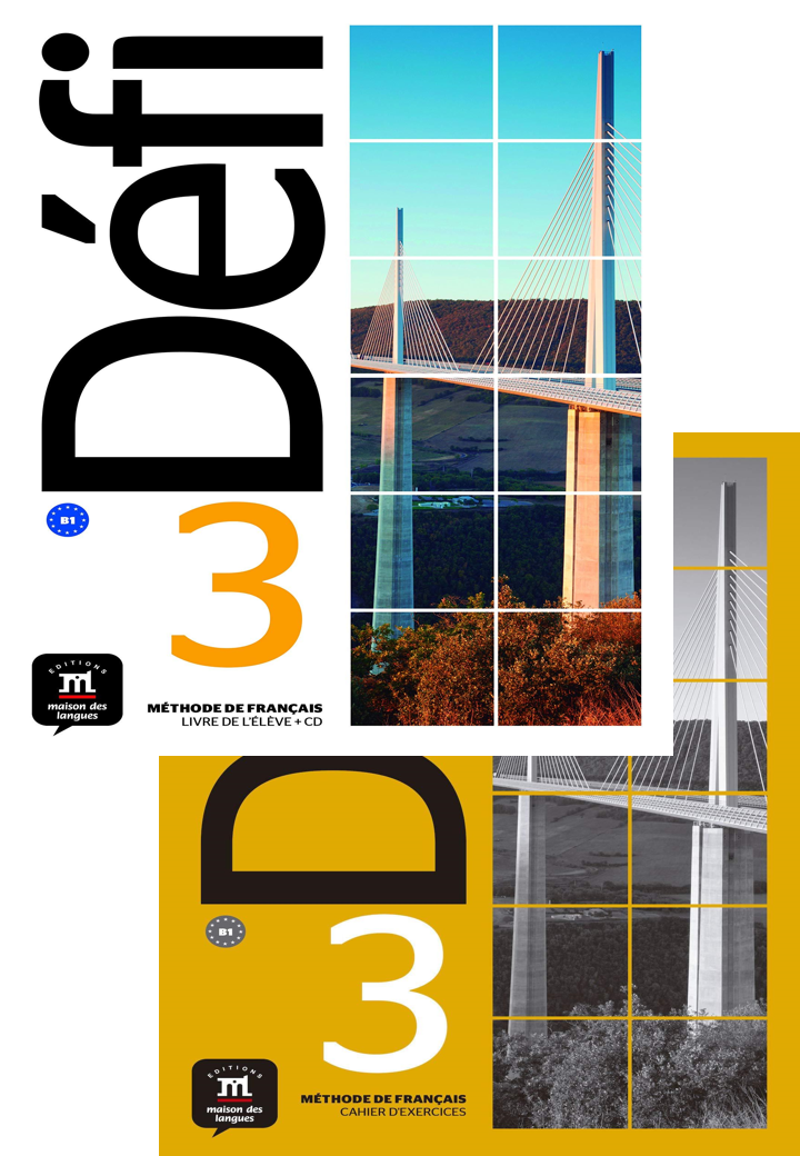 Défi 3-B1 Textbook+Workbook+CD Audio+MP3 (2 Book Set)