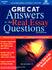 GRE-CAT Answers to Real Essay Questions