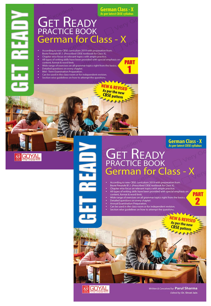 Get Ready Practice Book German for Class-X Part 1+2
