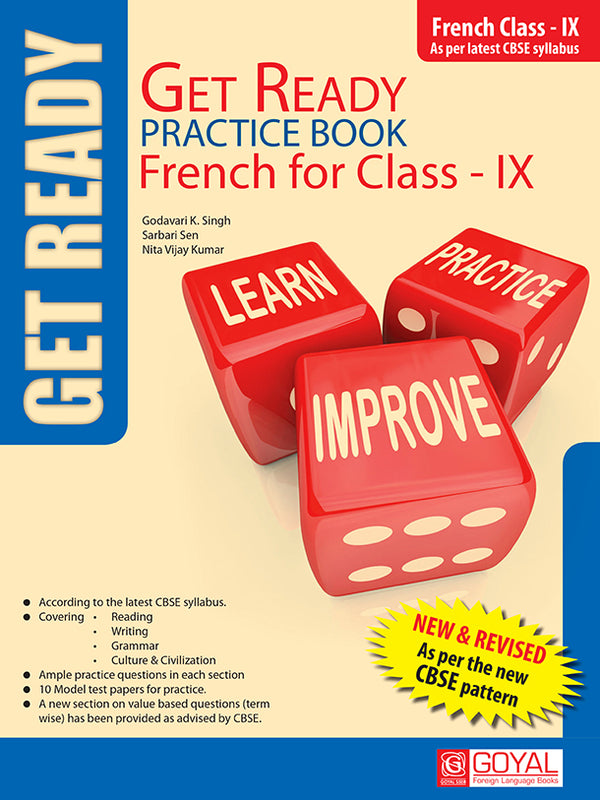 Get Ready Practice Book French For Class-IX+Answer Key (New)