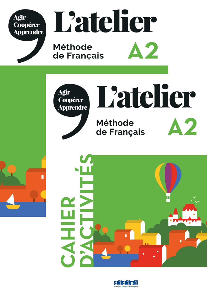 L'atelier:2-A2 Textbook+Workbook+CD+DVD (2 Book Set)