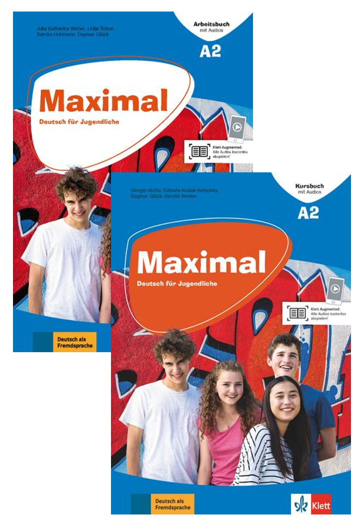 Maximal A2 Kursbuch + Arbeitsbuch mit Audios ( 2 Book Set )