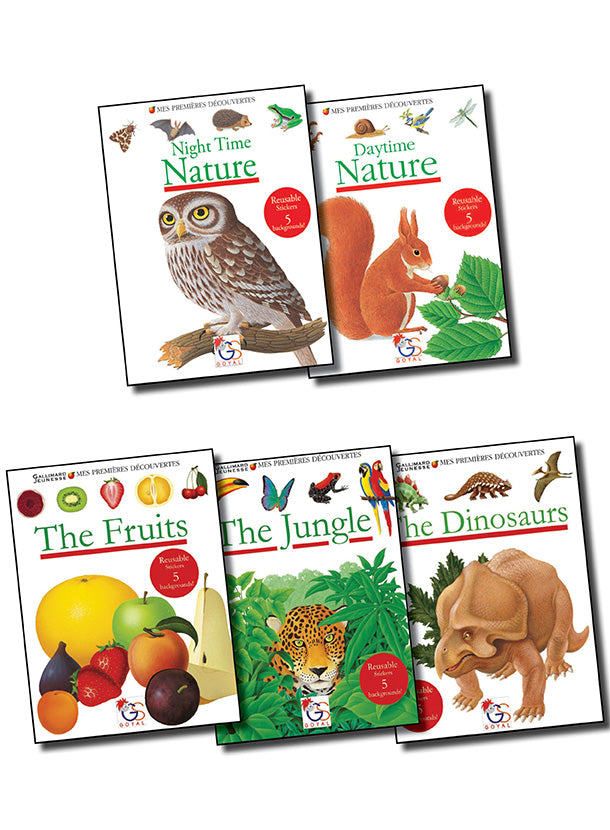 My First Discovery Series 3D Sticker Books (Pack of 5 Books): Set-2