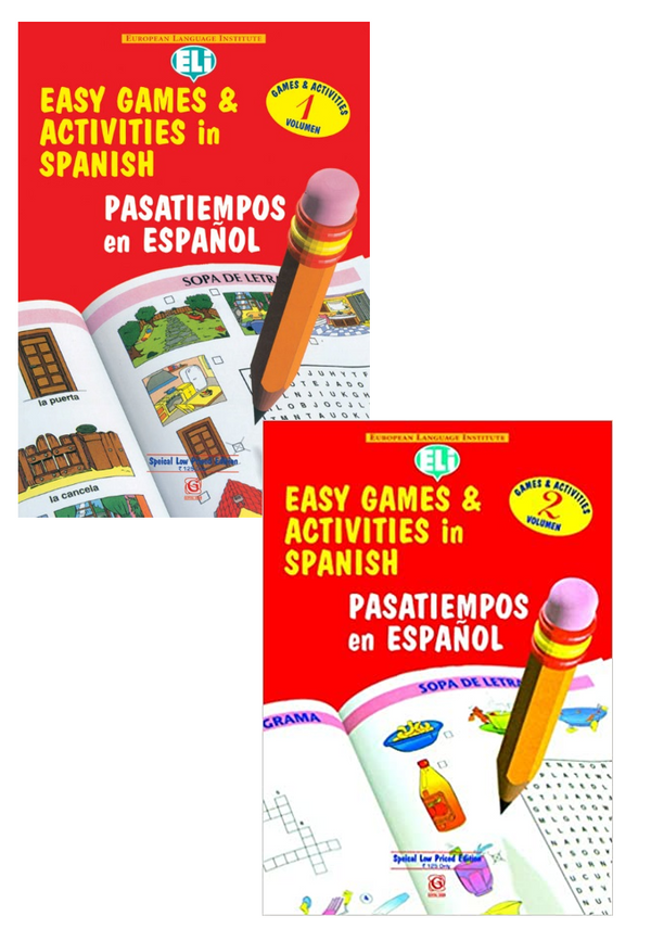 Easy Games & Activities In Spanish Volume - 1 + 2