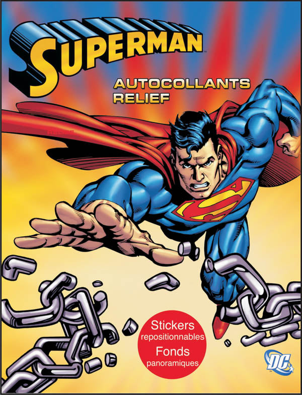 Superman 3D Reusable stickers