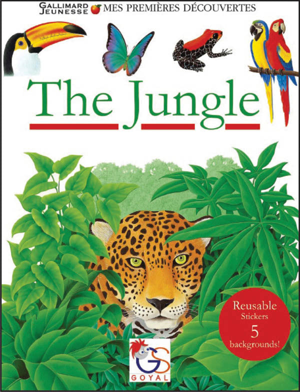 The Jungle 3D Reusable stickers