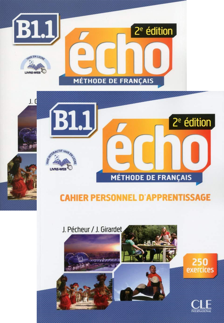 Écho:3-B1.1 Textbook+Workbook+CD+DVD (2 Book Set)