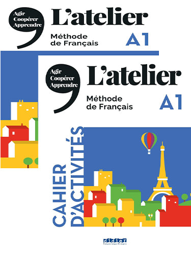 L atelier:1-A1 Textbook+Workbook+CD+DVD (2 Book Set)