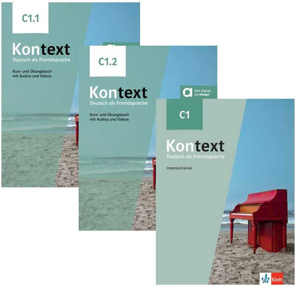 Kontext C1.1  Kurs und Ubungsbuch mit Audios und Videos +Kontext C1.2 Kurs Und Ubungsbuch + Kontext C1 Intensivtrainer