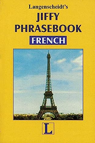 Langenscheidt Jiffy Travel Pack French Phrasebook
