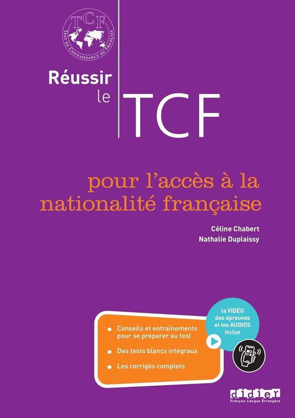 Réussir le TCF pour l’acces à la nationalité française (ANF) – Livre audios online available