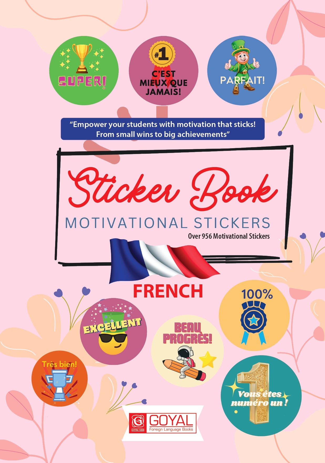French Sticker Book - Over 956 Motivational Sticker | Goyalpublishers