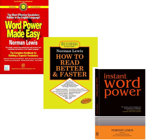Word Power Made Easy+How to Read Better and Faster+Instant Word Power (Set of 3 books)