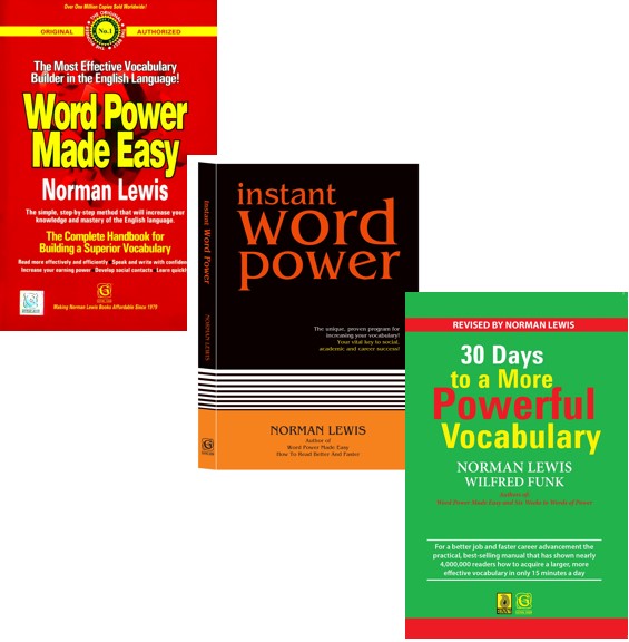 Word Power Made Easy+30 Days to More Powerful Vocabulary+Instant Word Power( 3 Book Set )