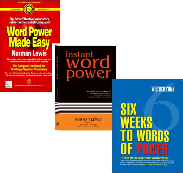 Word Power Made Easy+Instant Word Power+Six Weeks to Words of Power (Set of 3 Books)