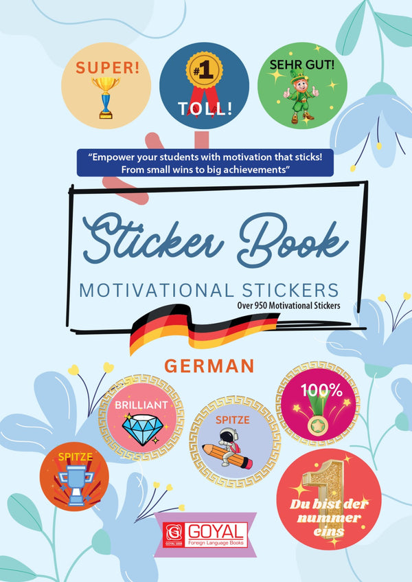 German Sticker Book - Over 950 Motivational Sticker