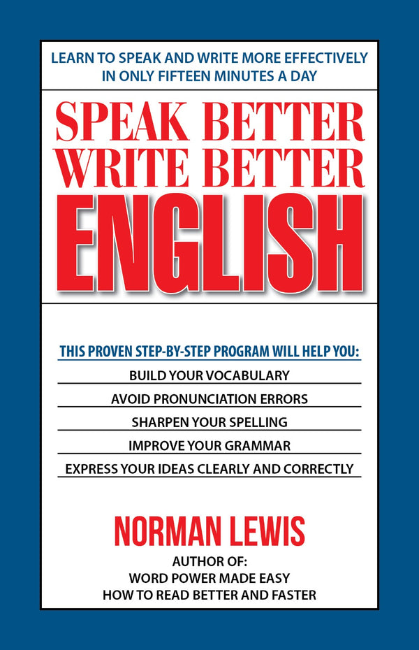 Speak Better Write Better - English