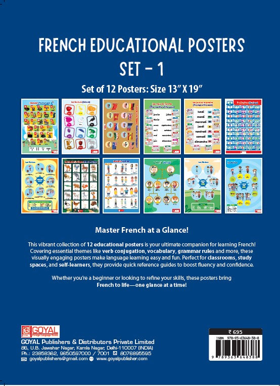 French Educational Posters Set 1
