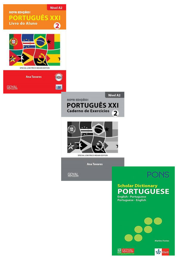 Portugues XXI 2 Livro do Aluno +Caderno De Exercicios+Pons Scholar Dictionary (Set Of 3 Books )