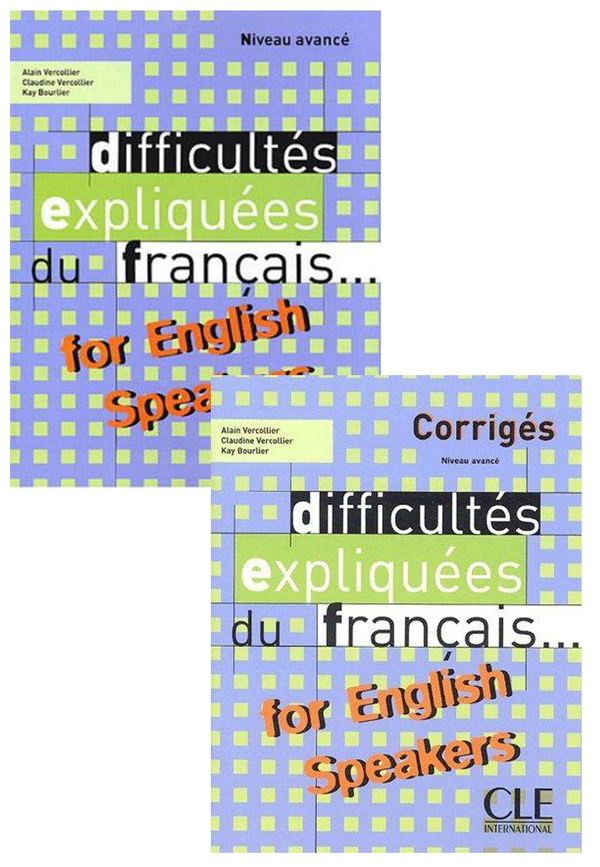 Difficultés expliquées du français for English speakers -Livre+Corrigés( Set Of 2 Book )