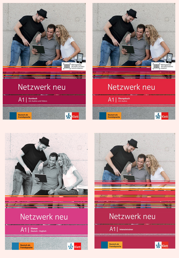 Netzwerk Neu A1- Textbook+Workbook+Glossar+Intensivtrainer Audio Downloadable (Set Of 4 Books )