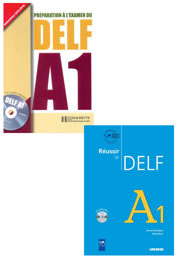 Delf A1 Livre Audio Downloadable (Hachette+Didier) - 2 Books set