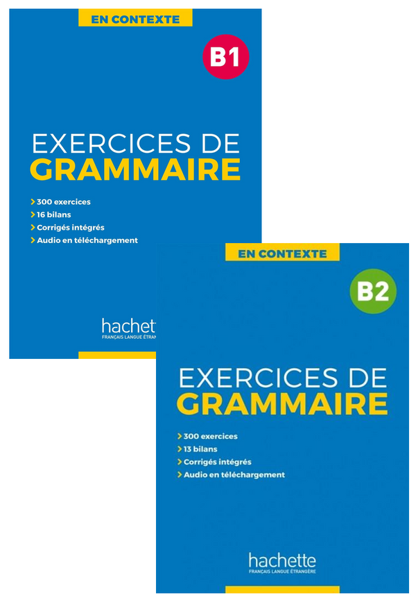 En Contexte B1+B2 -Exercices De Grammaire + Audio Mp3 + Corrigés ( Set Of 2 Books)