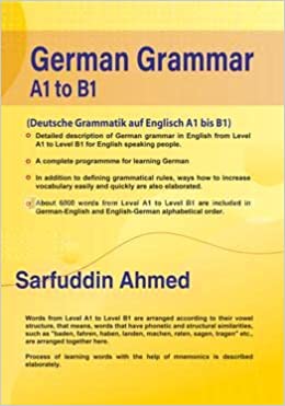 German Grammar in English A1 to B1