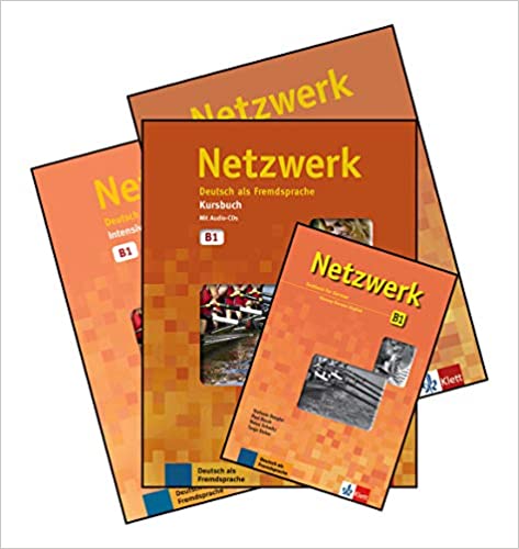 Netzwerk B1 Textbook+Workbook+Glossar+Intensivtrainer +CD Downloadable (4 Book Set)