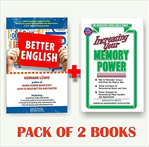 Better English + Increasing Your Memory Power (Set of 2 books)