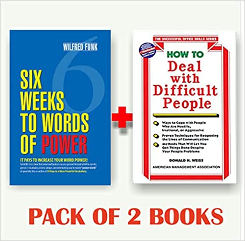 Six Weeks To Words Of Power + How to Deal with Difficult People (Set of 2 books)